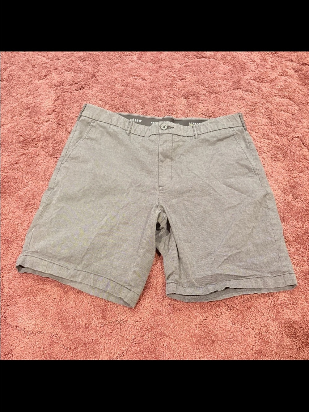 Marc Anthony Light Gray Flat Front Men's Shorts